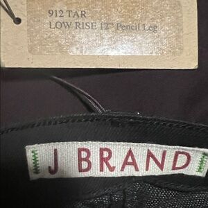 J Brand Dark Pencil Leg Trousers